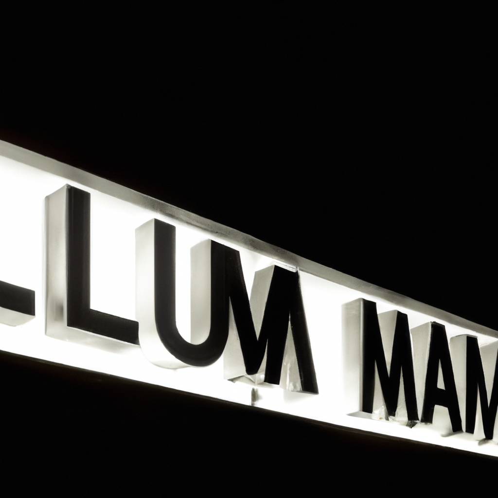 Fachada de Estudio Lumen en Madrid con cartel de tipografía moderna