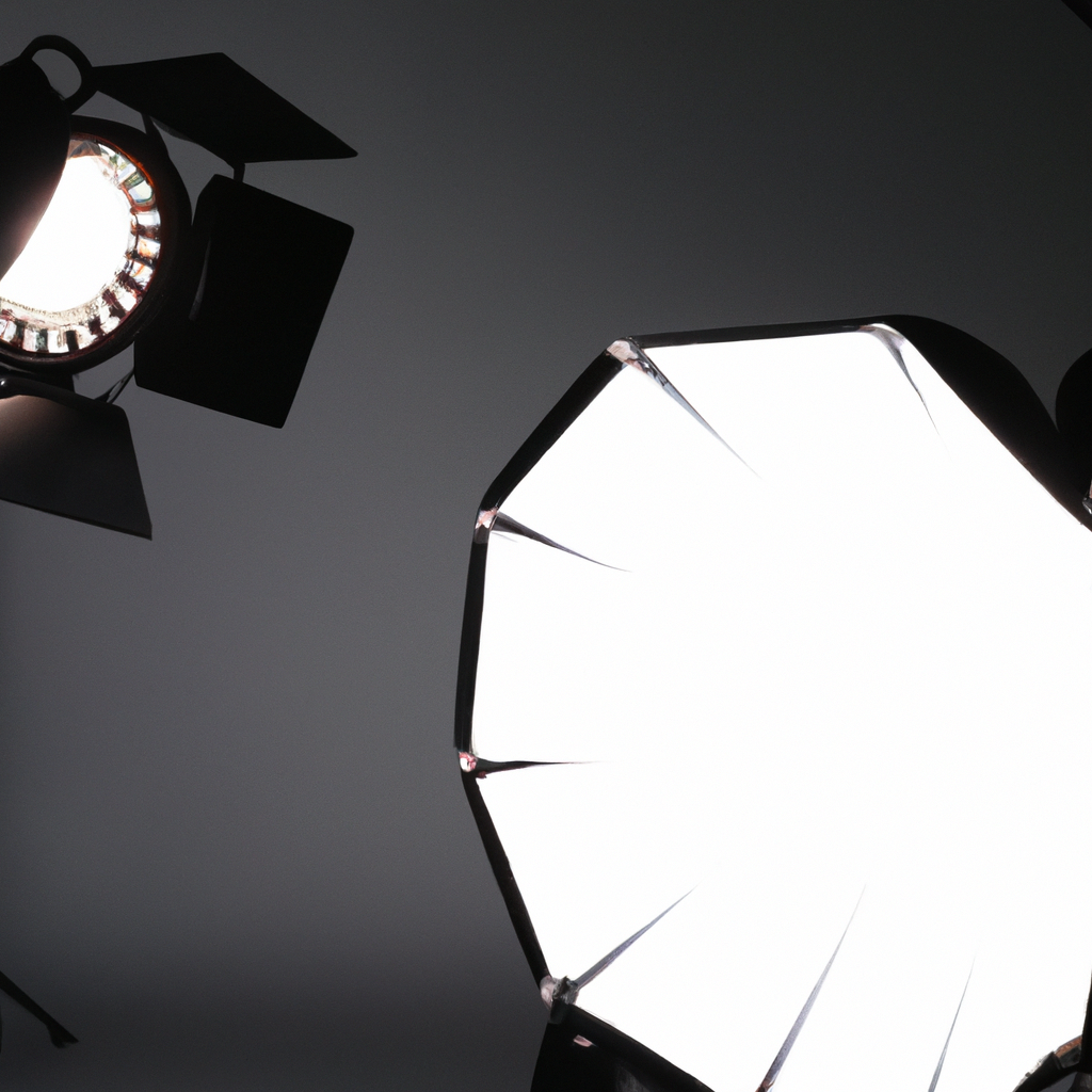 Estudio Lumen en Madrid, interior con cámaras, luces suaves y trípodes, ambiente cinematográfico